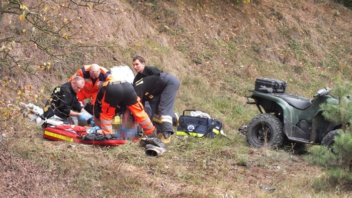 Zginął przygnieciony przez quada