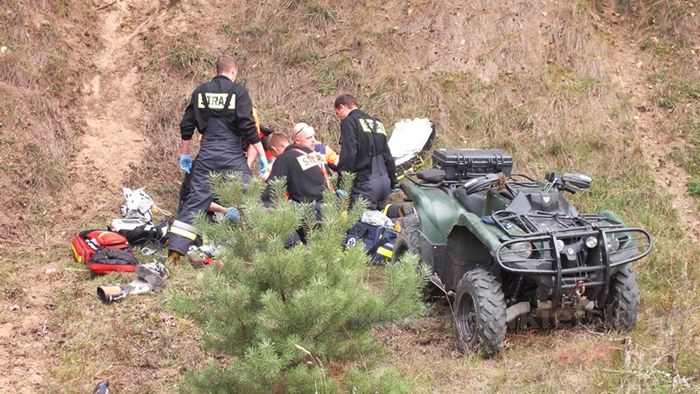 Zginął przygnieciony przez quada