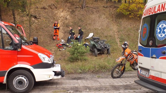 Zginął przygnieciony przez quada