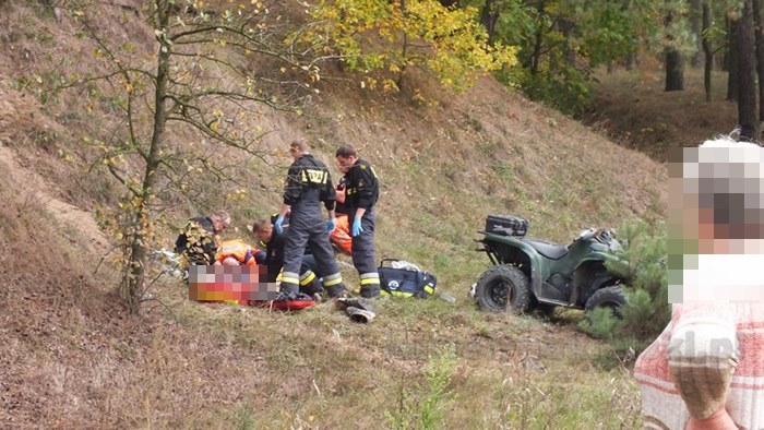 Zginął przygnieciony przez quada