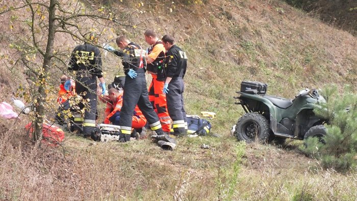 Zginął przygnieciony przez quada