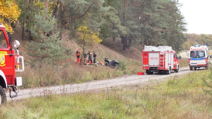 Zginął przygnieciony przez quada