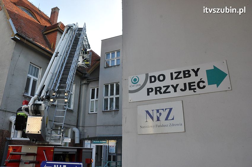 Pożar w szubińskim szpitalu