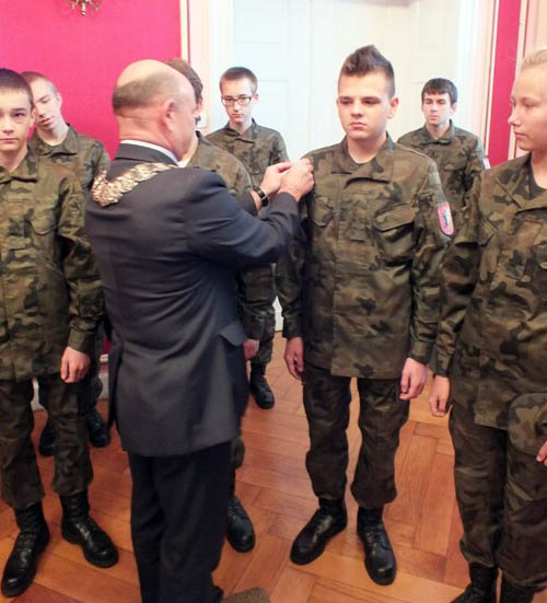 Kadeci klasy wojskowej ITL z ZSP w Urzędzie Miejskim w Szubinie