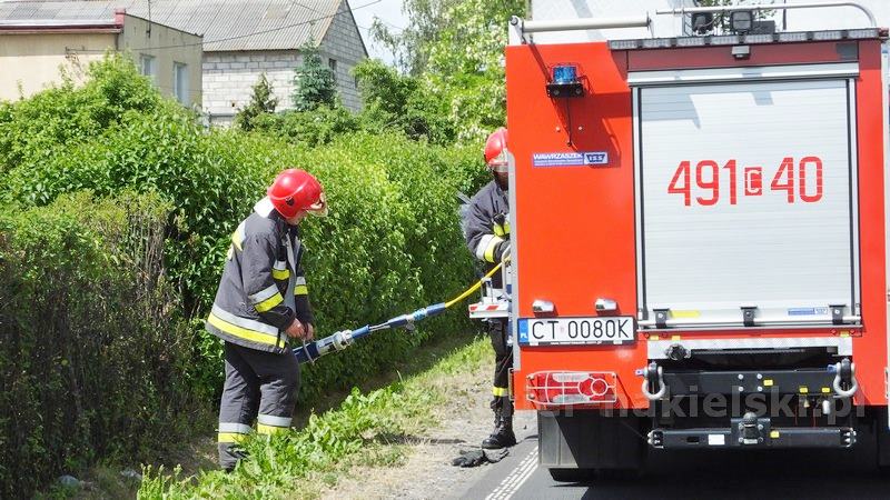 Wypadek drogowy w Chrząstowie