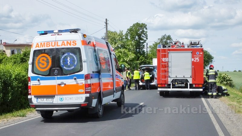 Wypadek drogowy w Chrząstowie