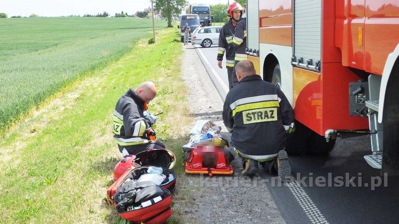 Wypadek drogowy w Chrząstowie