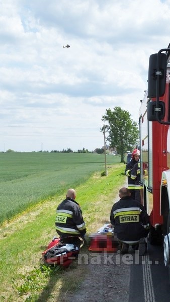 Wypadek drogowy w Chrząstowie