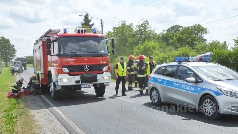 Wypadek drogowy w Chrząstowie