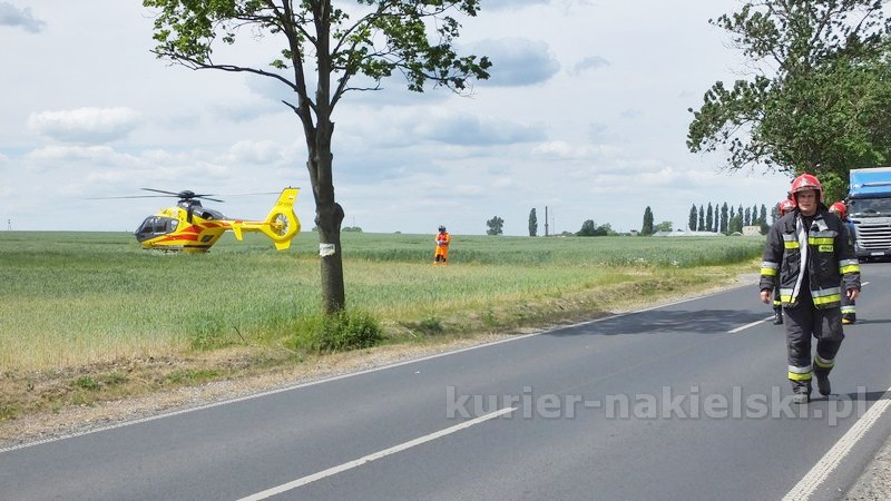 Wypadek drogowy w Chrząstowie