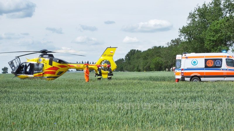 Wypadek drogowy w Chrząstowie