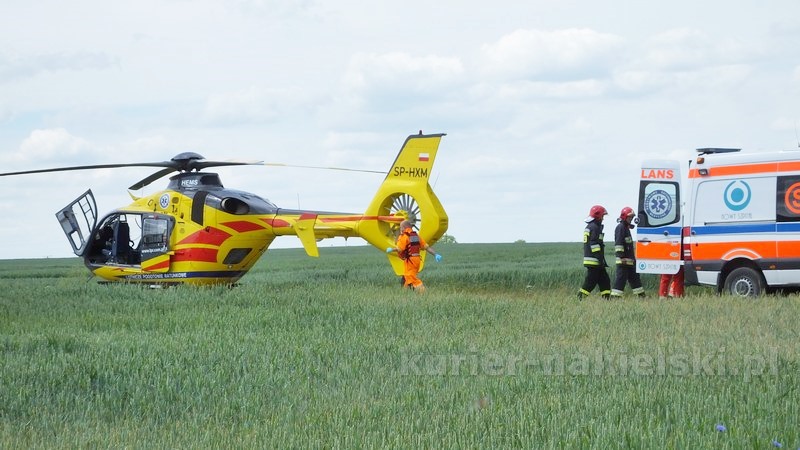 Wypadek drogowy w Chrząstowie
