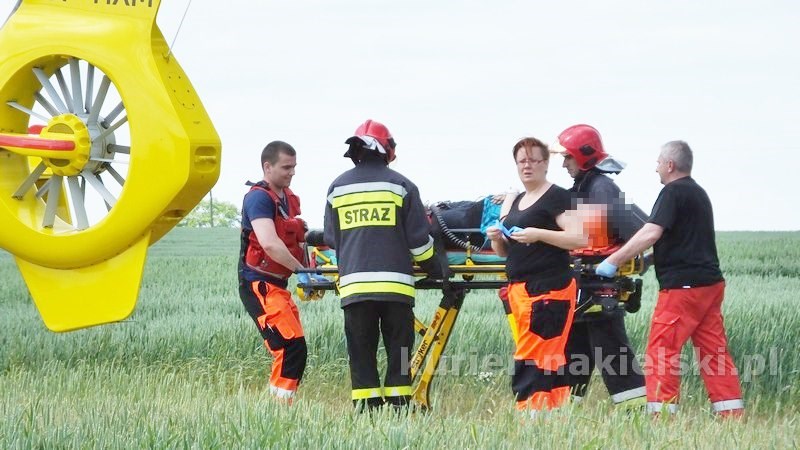 Wypadek drogowy w Chrząstowie