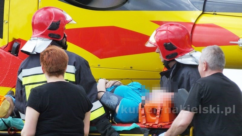 Wypadek drogowy w Chrząstowie