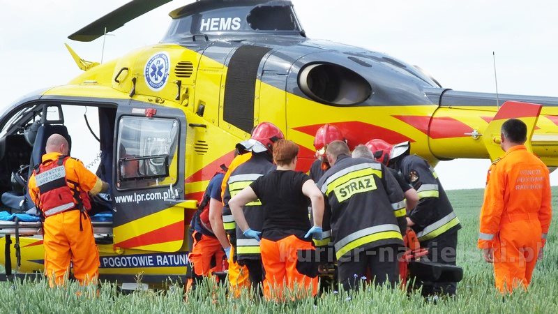 Wypadek drogowy w Chrząstowie