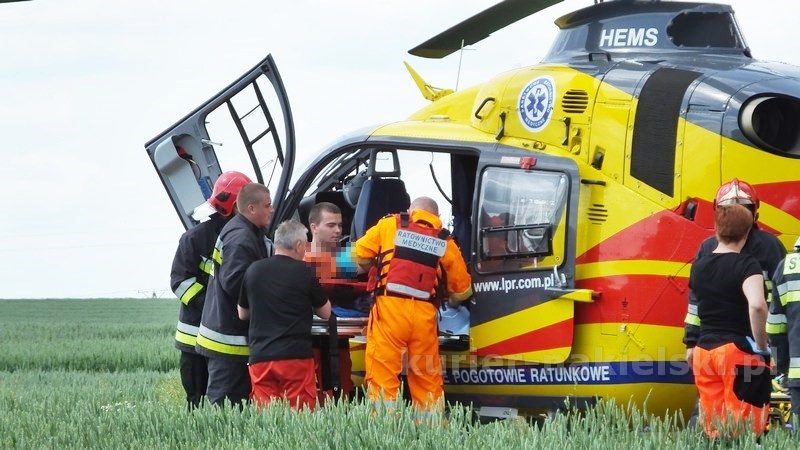 Wypadek drogowy w Chrząstowie