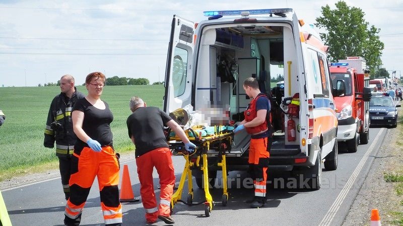 Wypadek drogowy w Chrząstowie