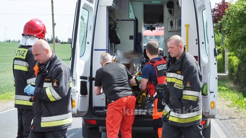 Wypadek drogowy w Chrząstowie