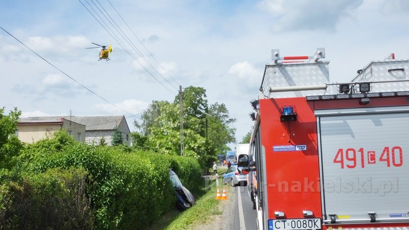 Wypadek drogowy w Chrząstowie