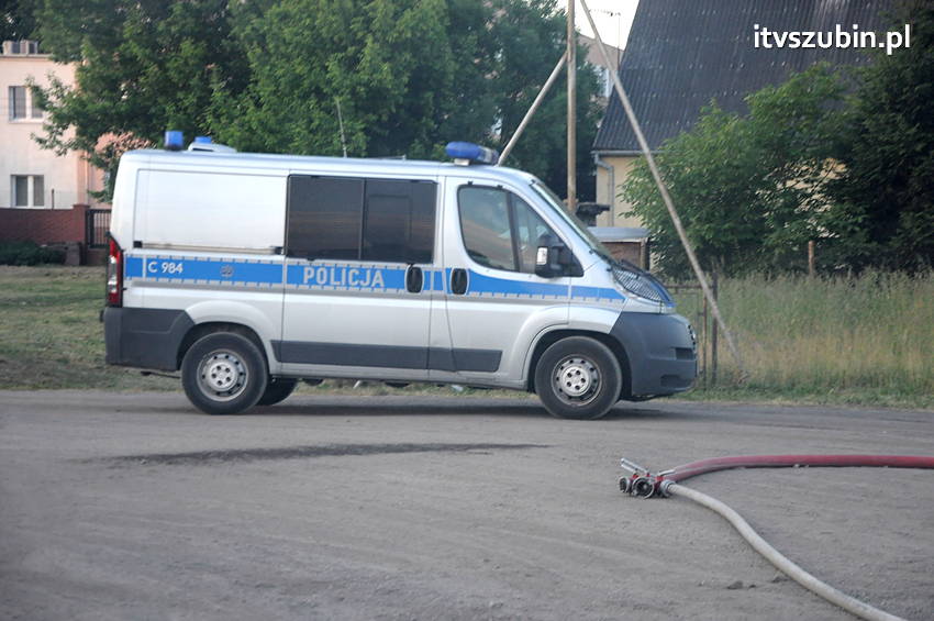 Poranny pożar samochodu ciężarowego