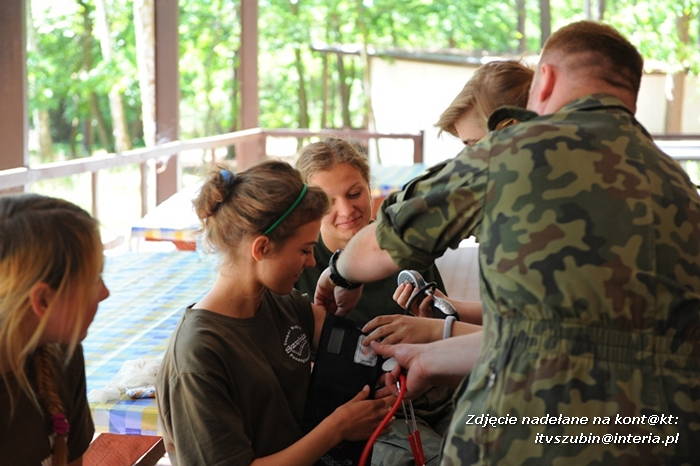 Obóz ?wojskowych? z ITL z ZSP w Szubinie w Krówce Leśnej