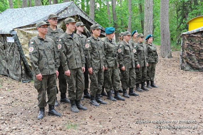 Obóz ?wojskowych? z ITL z ZSP w Szubinie w Krówce Leśnej
