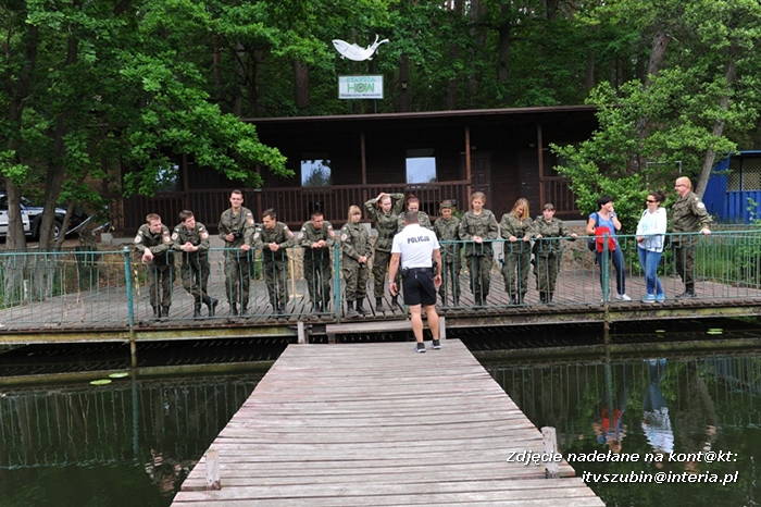 Obóz ?wojskowych? z ITL z ZSP w Szubinie w Krówce Leśnej