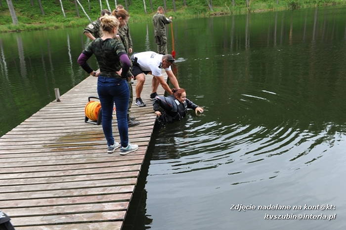 Obóz ?wojskowych? z ITL z ZSP w Szubinie w Krówce Leśnej