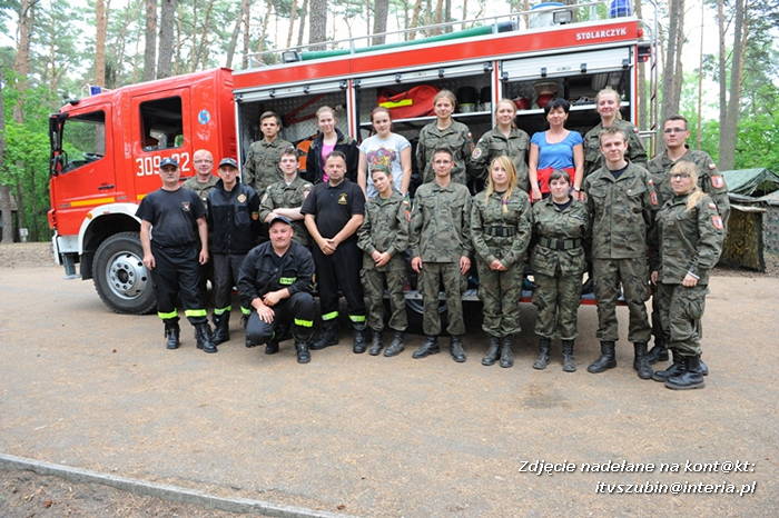 Obóz ?wojskowych? z ITL z ZSP w Szubinie w Krówce Leśnej