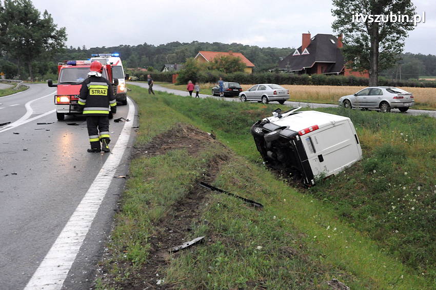 Pechowy trzynasty nie piątek, ale poniedziałek, dwa zdarzenia drogowe w Siernikach i Szubinie
