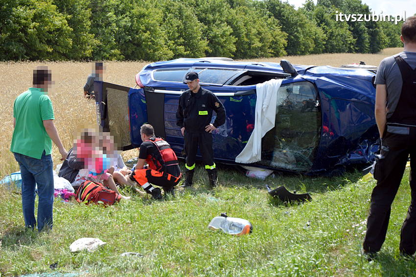 Wypadek na krajowej piątce w Wąsoszu