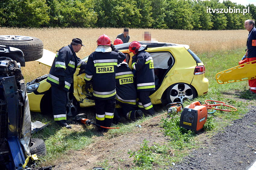 Wypadek na krajowej piątce w Wąsoszu