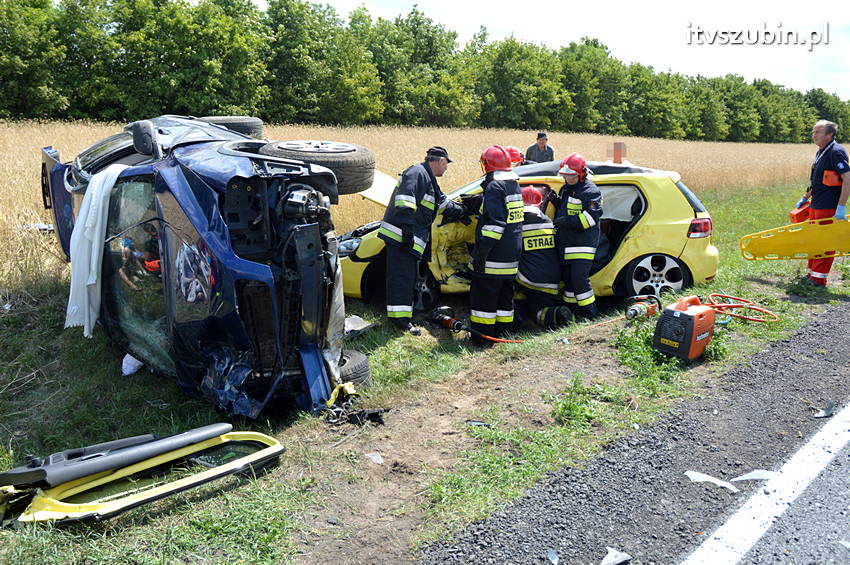 Wypadek na krajowej piątce w Wąsoszu