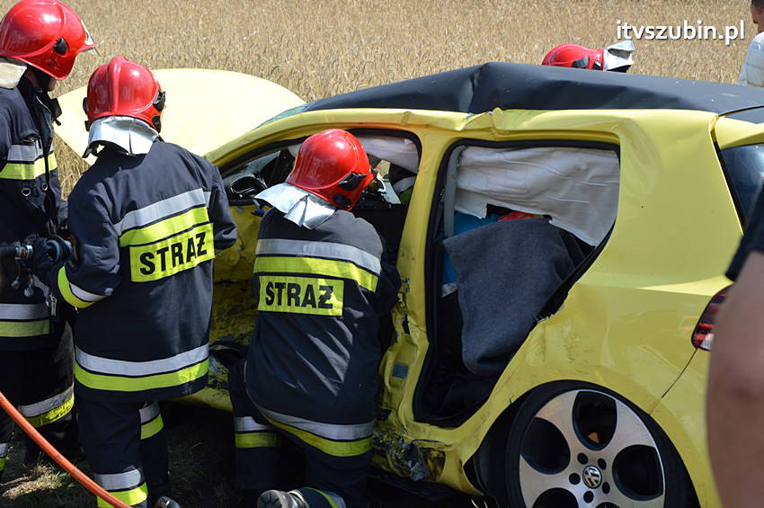 Wypadek na krajowej piątce w Wąsoszu