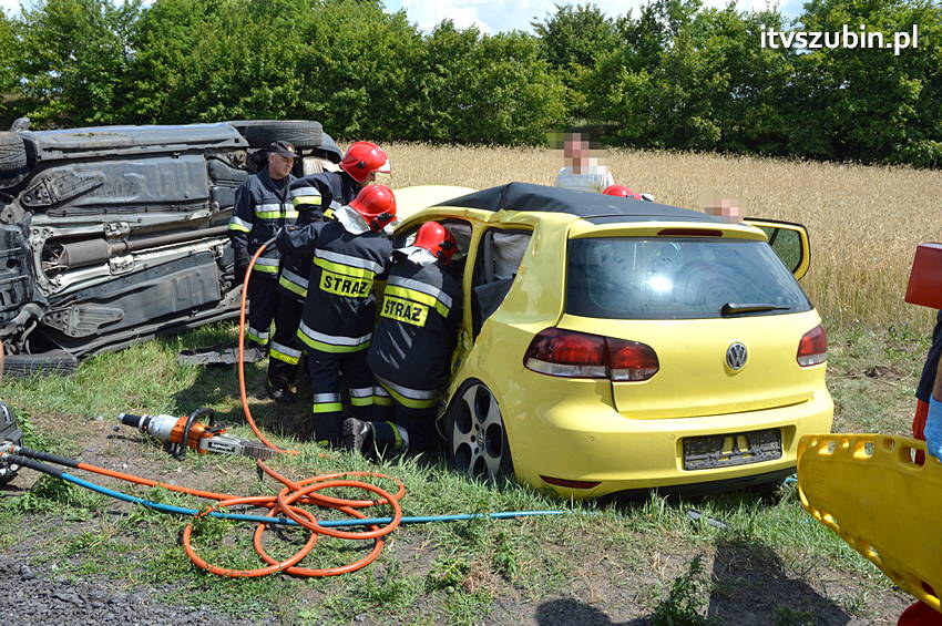 Wypadek na krajowej piątce w Wąsoszu