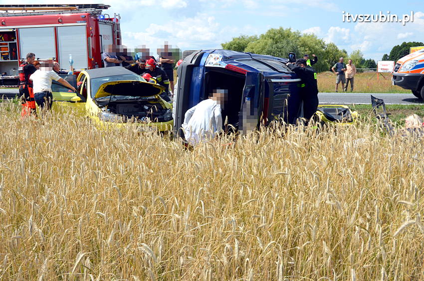 Wypadek na krajowej piątce w Wąsoszu