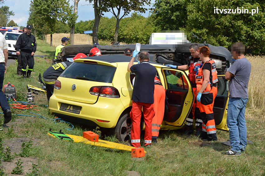 Wypadek na krajowej piątce w Wąsoszu
