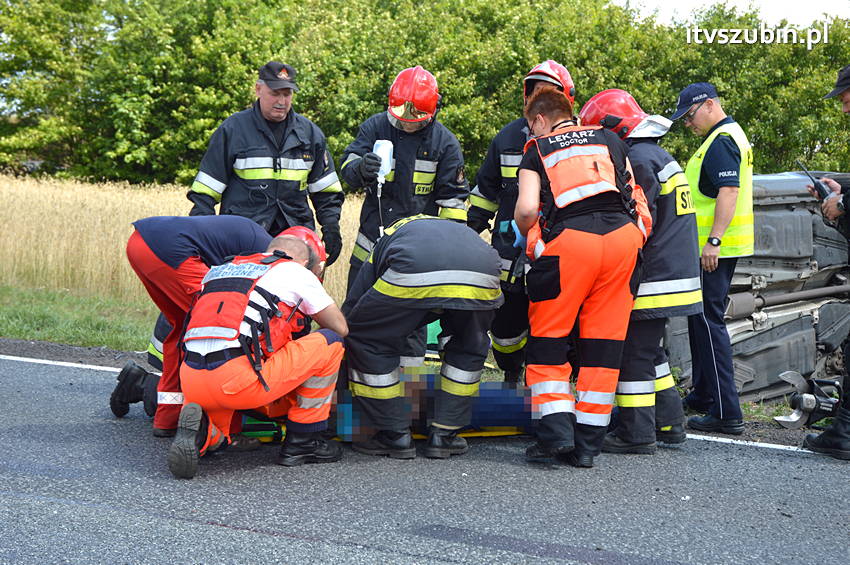 Wypadek na krajowej piątce w Wąsoszu