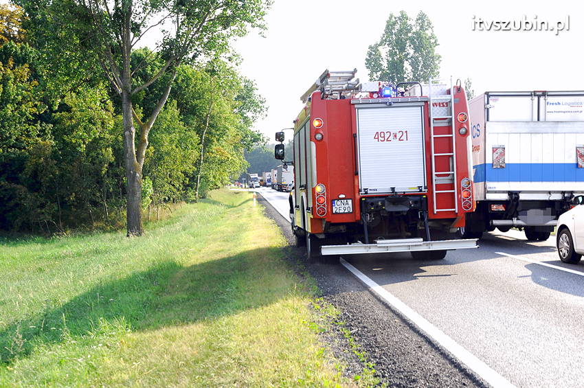 Wypadek w Dąbrówce Słupskiej i kolizja w Szubinie