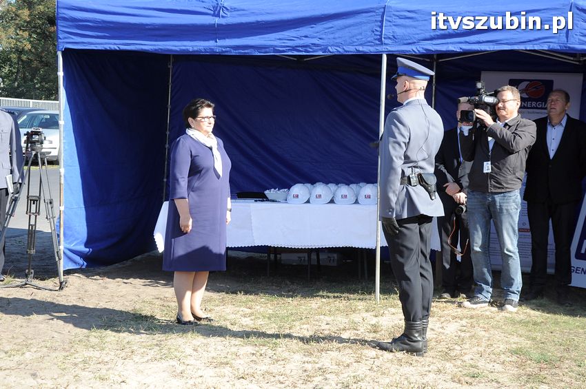 Podpisanie aktu erekcyjnego i wmurowanie kamienia węgielnego pod budowę nowego komisariatu w Szubinie