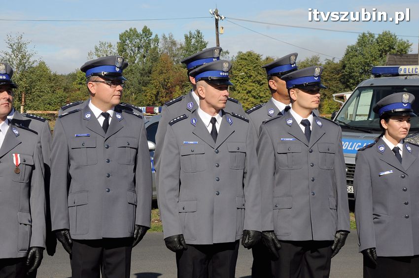 Podpisanie aktu erekcyjnego i wmurowanie kamienia węgielnego pod budowę nowego komisariatu w Szubinie