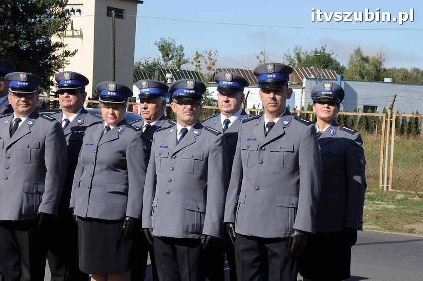 Podpisanie aktu erekcyjnego i wmurowanie kamienia węgielnego pod budowę nowego komisariatu w Szubinie