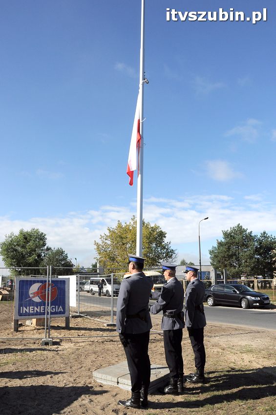Podpisanie aktu erekcyjnego i wmurowanie kamienia węgielnego pod budowę nowego komisariatu w Szubinie