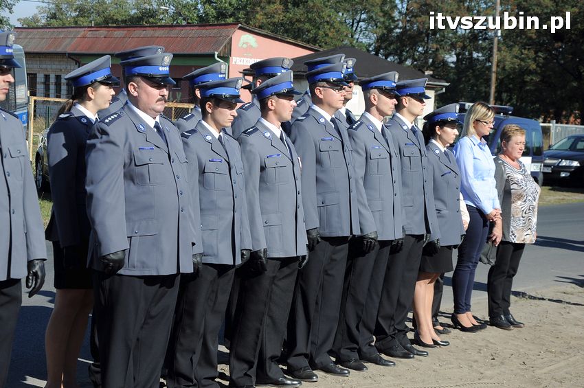 Podpisanie aktu erekcyjnego i wmurowanie kamienia węgielnego pod budowę nowego komisariatu w Szubinie