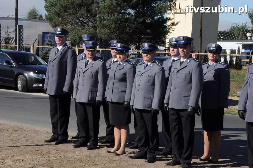 Podpisanie aktu erekcyjnego i wmurowanie kamienia węgielnego pod budowę nowego komisariatu w Szubinie