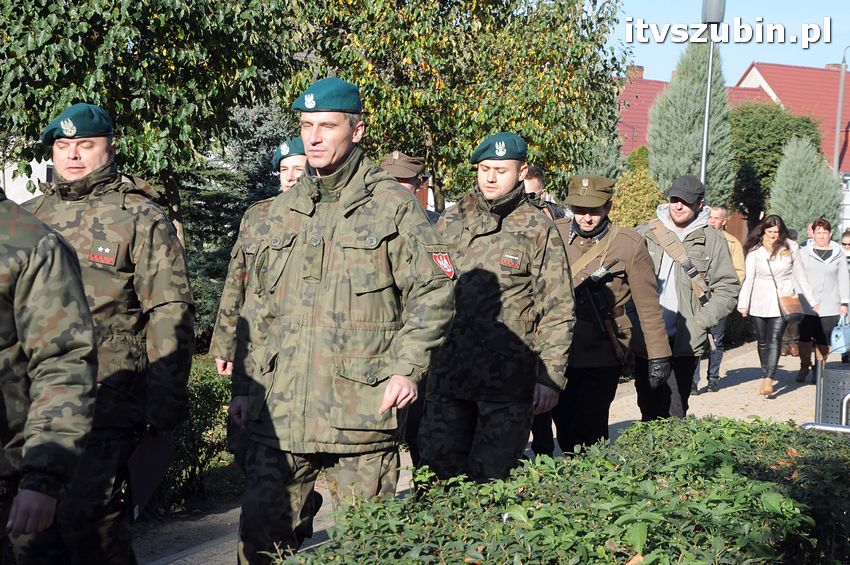 Ślubowanie i przysięga I klasy wojskowej Technik Logistyk z ZSP w Szubinie