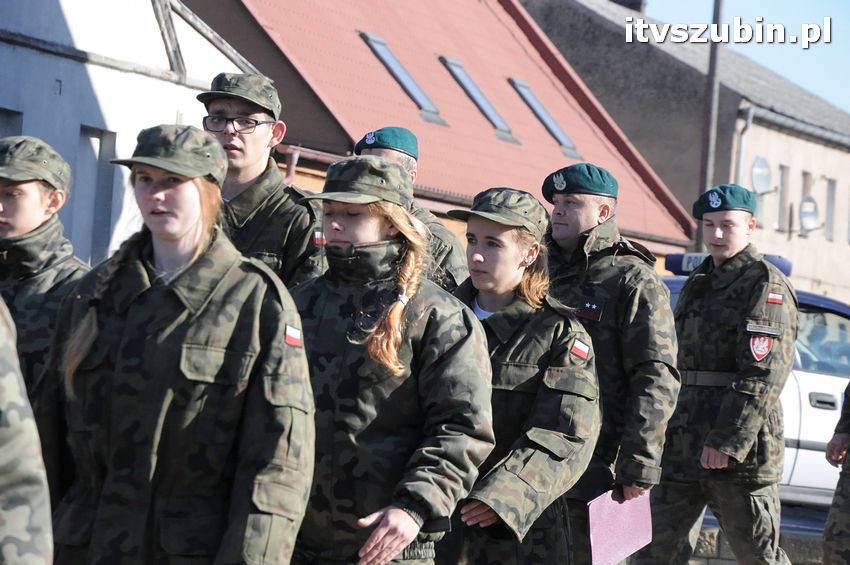 Ślubowanie i przysięga I klasy wojskowej Technik Logistyk z ZSP w Szubinie