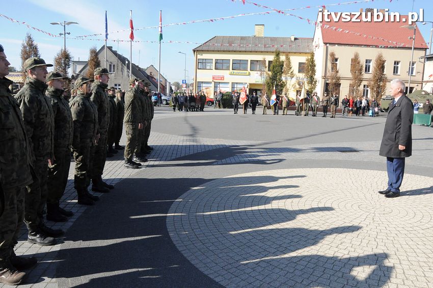 Ślubowanie i przysięga I klasy wojskowej Technik Logistyk z ZSP w Szubinie