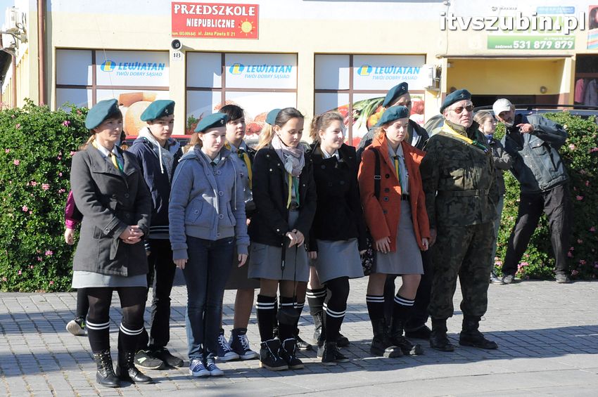 Ślubowanie i przysięga I klasy wojskowej Technik Logistyk z ZSP w Szubinie