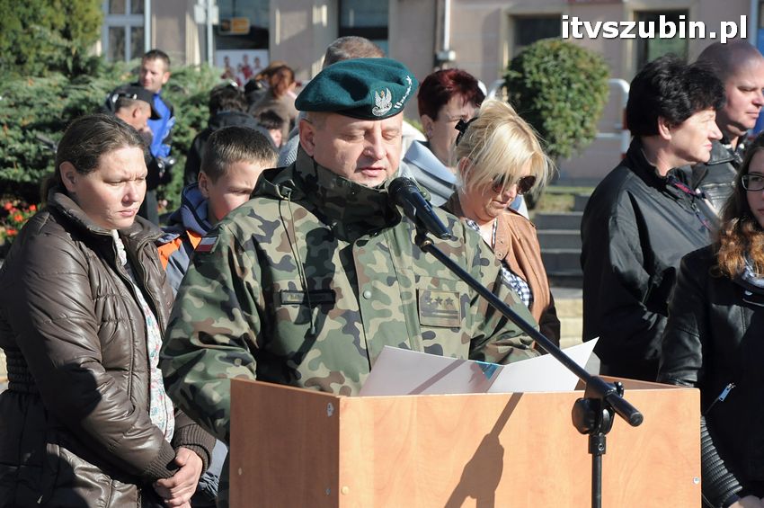 Ślubowanie i przysięga I klasy wojskowej Technik Logistyk z ZSP w Szubinie